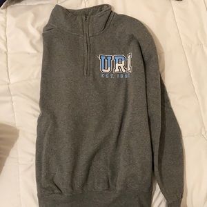 University of Rhode Island quarter zip sweatshirt size M